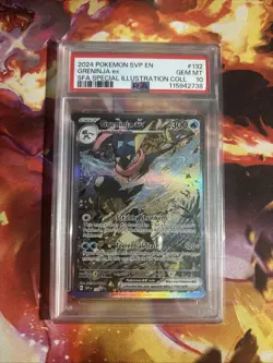 Pokemon Greninja EX SVP 132 Black Star Promo Card PSA 10 Gem Mint - Image 1