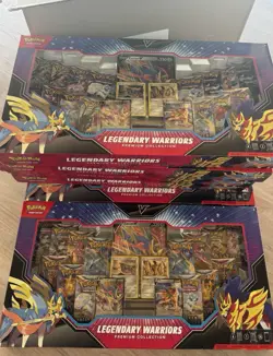 Set of 6 Pokemon TCG Legendary Warriors Premium Collection - Factory Sealed - Image 1