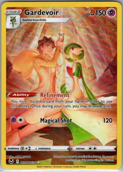 Gardevoir TG05/TG30 Pokemon TCG Silver Tempest Trainer Gallery Ultra Rare LP - Image 1