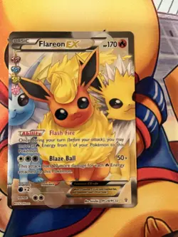 Flareon EX (Full Art) RC28/RC32 Generations: Radiant Collection Holo Pokemon - Image 1