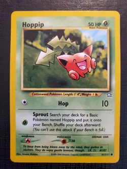 Hoppip 61/111 Common Neo Genesis Pokemon Unlimited Lightly Played - Image 1