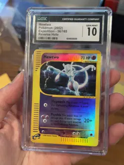 Mewtwo 2002 Pokemon Expedition #56/165 Reverse Holo CGC Gem Mint 10 - Image 5