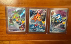 Chimchar, Piplup, Turtwig Pokemon 30th Anniversary First Partner Set of 3 Promo - Image 1