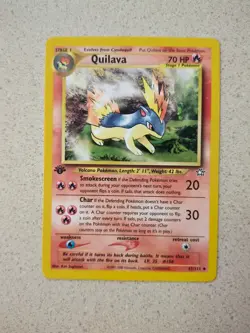 Quilava 1st Ed. Pokemon Neo Genesis #47/111 WOTC Vintage - LP - Image 3