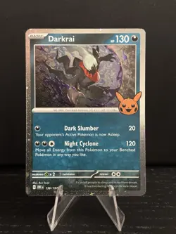 2024 Trick or Trade Darkrai #136/197 Pokemon COSMOS HOLO - Image 1