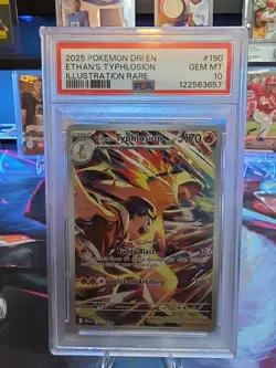 Ethan's Typhlosion 190/182 IR Illustration Rare Pokemon Destined Rivals - Image 1