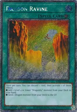 Yugioh! Dragon Ravine - RA03-EN248 - Platinum Secret Rare - 1st Edition Near Min - Image 1