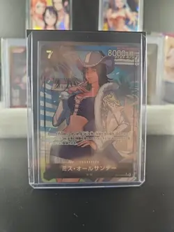 Ms. All-Sunday (Alt Art) OP14-084 SR Seven Warlords of the Azure Ocean ONE PIECE - Image 1