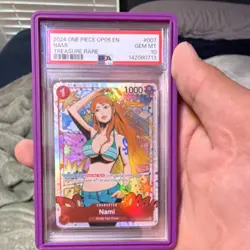 Bandai Nami Treasure Rare Foil Wings of the Captain ST01-007 PSA 10 EN w guard ￼ - Image 1