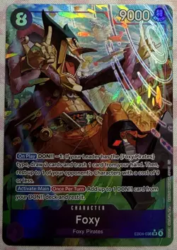 TCG One Piece - Foxy EB04-036 SR ALT ART The Azure Seas Seven - English - Image 1