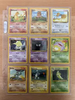 Nm Unlimited) COMPLETE Pokemon BASE Set 37 Card COMMON Non-Holo 102 - Image 4