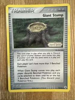 Giant Stump - 75/92 - Pokemon Legend Maker Reverse Holo Card DMG - Image 1
