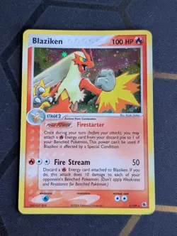 Pokemon TCG Blaziken EX Holo Rare Card Ruby and Sapphire 2003, 3/109 - Image 1