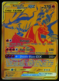 Reshiram & Charizard GX #SM247 Promo NM/M Pokemon Card - Image 1