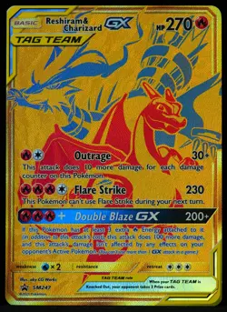 Reshiram & Charizard GX #SM247 Promo NM/M Pokemon Card - Image 4