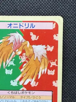 Pokemon Card Japanese Fearow No. 022 Top sun Topsun Nintendo 1995 Green Back - Image 3