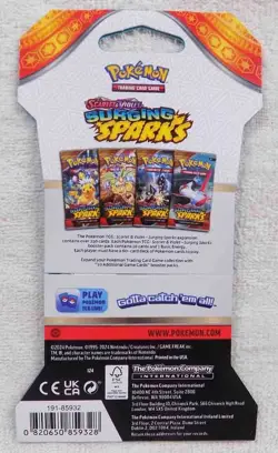 POKEMON Scarlet Violet Surging Sparks Sleeved Booster Pack * NEW * FREE SHIPPING - Image 2
