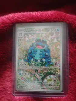 Pokemon Seismitoad Full Art Illustration Rare Holo SV: Black Bolt 105/086 Card - Image 1