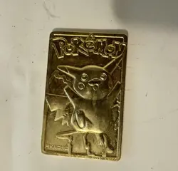 Pokemon Card Lot + Pikachu Gold Metal Card Bundle Vintage + Modern Mixed - Image 2