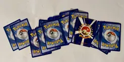 Pokemon Card Lot + Pikachu Gold Metal Card Bundle Vintage + Modern Mixed - Image 5