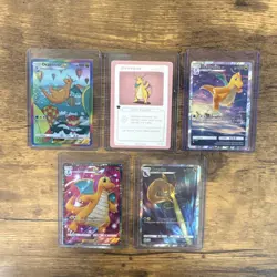 Pokemon Dragonite EX Custom Art 5 Card Lot PokeDerp Pluto Coco Foil - Image 1