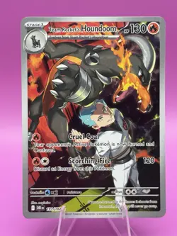 Pokemon TCG Team Rockets Houndoom Illustration Rare Card 191/182 Destined Rivals - Image 1