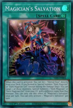 RA01-EN068 MAGICIAN'S SALVATION SUPER RARE 1ST EDITION YuGiOh CARD - Image 1