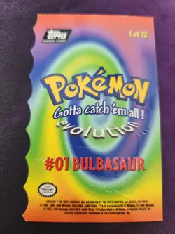 Bulbasaur #73 Die Cut Topps The First Movie Trading Cards Pokemon Near Mint - Image 2