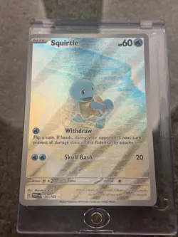 Squirtle Holo 170/165 Illustration Rare Sv: Scarlet & Violet 151 Pokemon Card NM - Image 1