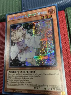 LP Yu-Gi-Oh! Ash Blossom & Joyous Spring Prismatic Secret Rare Card MP22-EN257 - Image 2