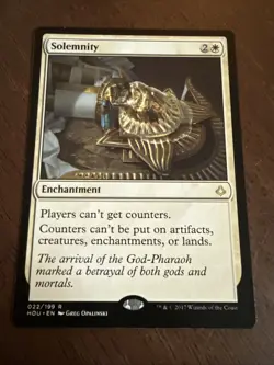 MTG Solemnity Hour of Devastation Regular Rare Card 022/199 Near Mint NM A - Image 1