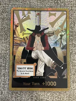DON!! Card Dracule Mihawk Gold One Piece OP14 The Azure Sea's Seven NM - Image 2