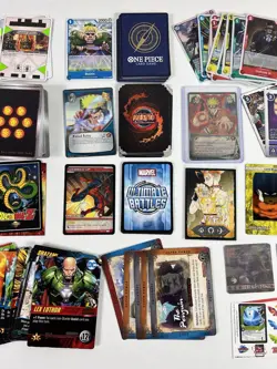 MIXED Card Lot CCG/TCG Naruto Shaman King Digimon DBZ One Piece Bakugan & MORE - Image 5