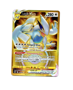 Pokemon Silver Tempest LUGIA VSTAR 211/195 Gold Secret Rare Card MINT-NM - Image 1