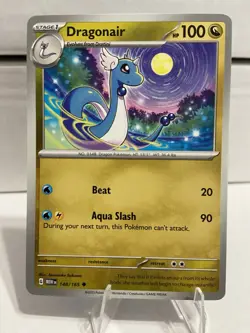 Pokemon Dragonair Stage 1 Card HP 100 Scarlet & Violet 151 148/165 English - Image 1
