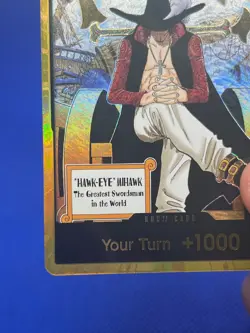 One Piece The Azure Sea’s Seven OP14 Gold Don!! Card Dracule Milhawk NM - Image 5