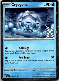 Cryogonal (Holiday Calendar) 047/191 Holo Miscellaneous Cards & Products Pokemon - Image 1