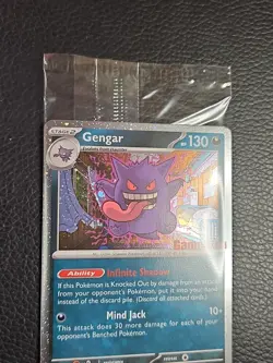 Gengar Promo Card Pokemon Perfect Order Gamestop Stamped 050/088 SEALED - Image 3