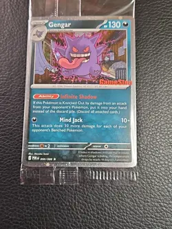 Gengar Promo Card Pokemon Perfect Order Gamestop Stamped 050/088 SEALED - Image 4