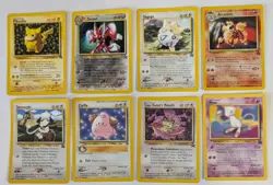 8 Vtg Pokemon Black Star Promo Cards Arcanine Cleffa Scizor Pikachu Mew Togepi - Image 1