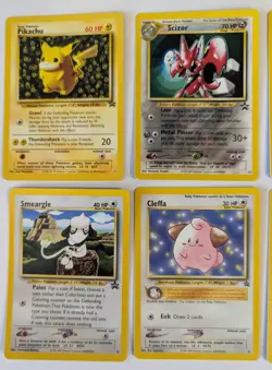 8 Vtg Pokemon Black Star Promo Cards Arcanine Cleffa Scizor Pikachu Mew Togepi - Image 2