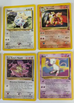 8 Vtg Pokemon Black Star Promo Cards Arcanine Cleffa Scizor Pikachu Mew Togepi - Image 3