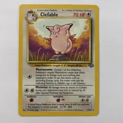 POKEMON Jungle CLEFABLE 17/64 Card - Image 1