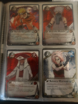 Naruto CCG 40 card lot Super Rares, Gold Foils + Binder ****See All Pictures! - Image 1