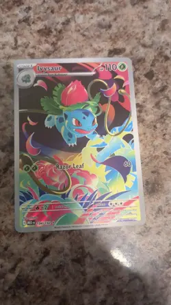 Ivysaur Holo Illustration Rare Card 134/132 Me01: Mega Evolution NM Condition - Image 1