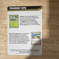 Perfect Order Trainer Tips Card featuring Mega Zygarde - Image 2