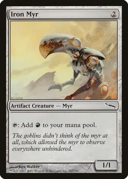 Iron Myr LP Mirrodin Artifact Creature Mtg Magic English Regular - Image 1