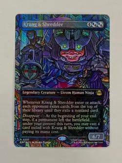 Krang & Shredder (Borderless) 0201 Teenage Mutant Ninja Turtles NM - Image 1
