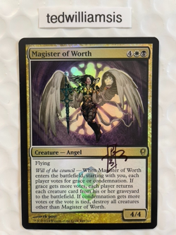 MtG Magister of Worth Promo Foil Signed Autographed rk post - Image 1