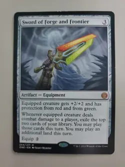 MTG Sword of Forge and Frontier Phyrexia: All Will Be One Regular Mythic - Image 1